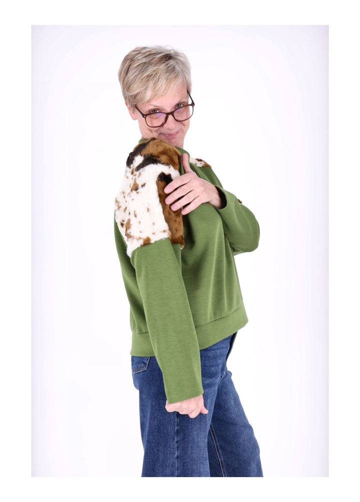 Sweat Kuhfelleinsatz