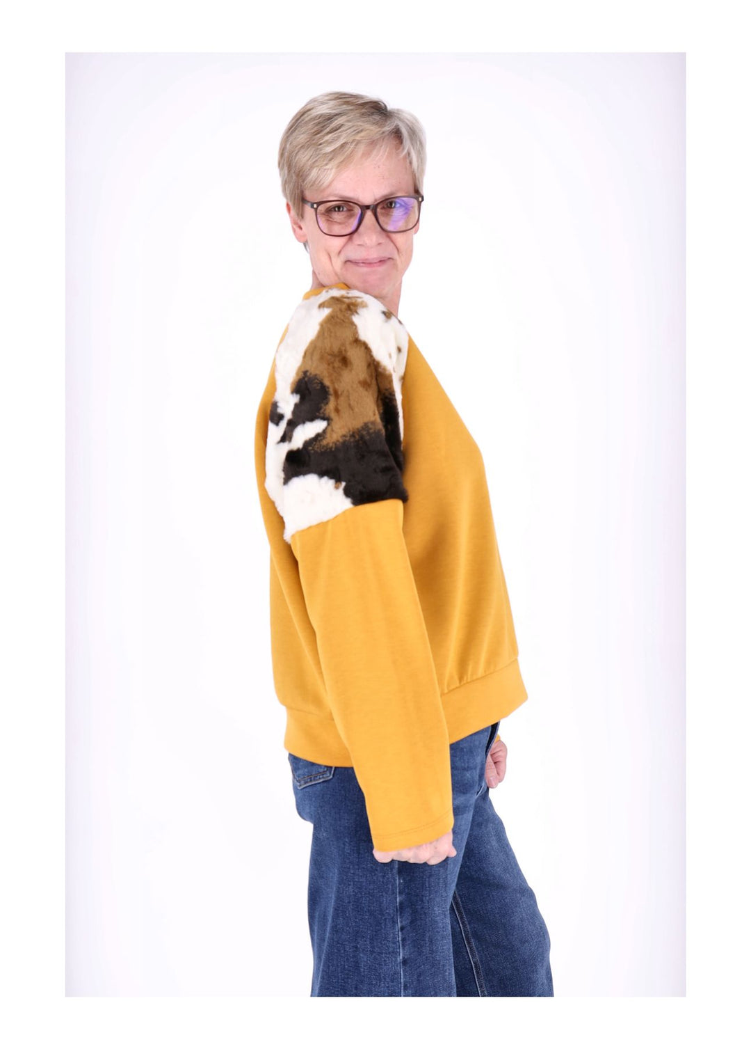 Sweat Kuhfelleinsatz