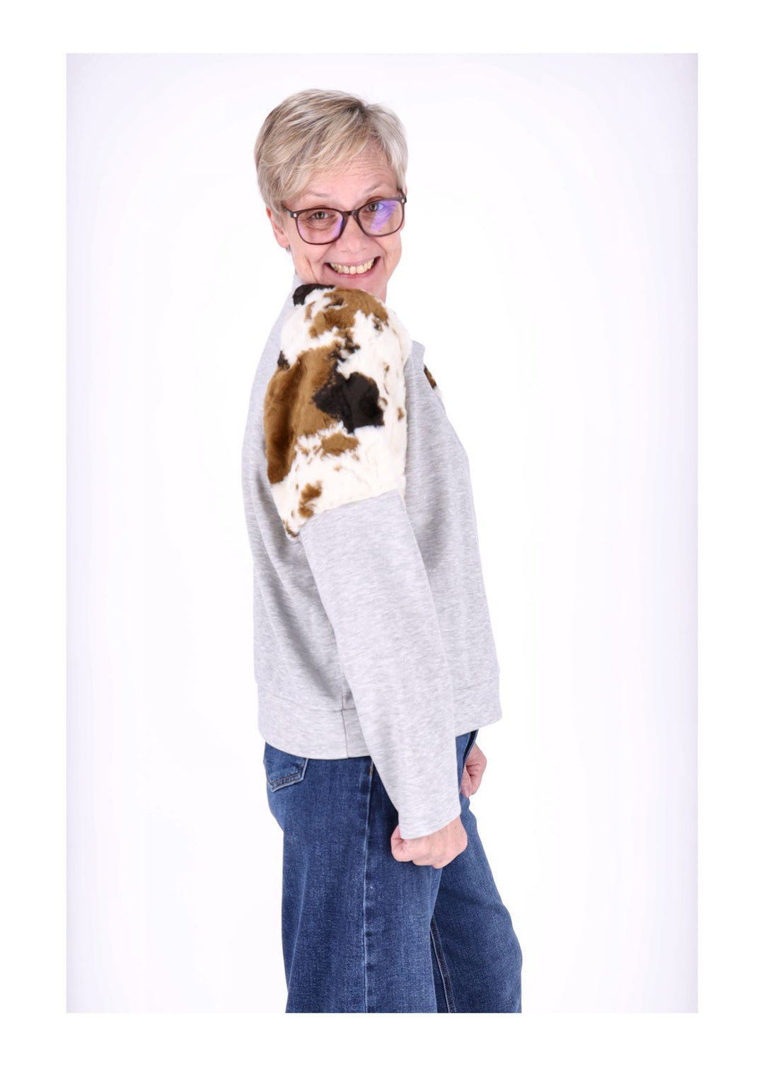 Sweat Kuhfelleinsatz