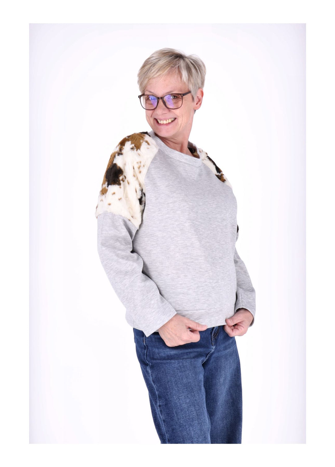 Sweat Kuhfelleinsatz