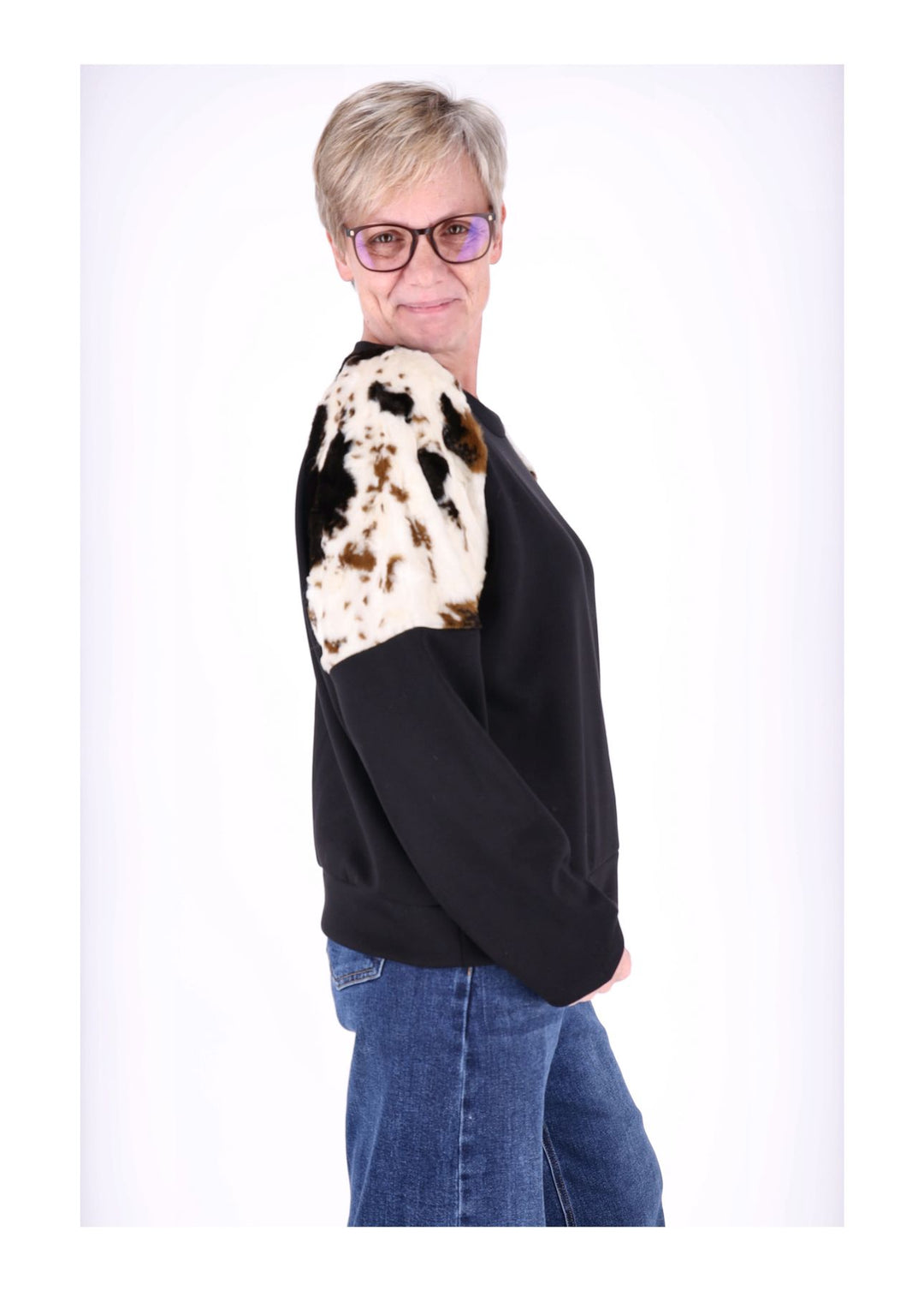 Sweat Kuhfelleinsatz