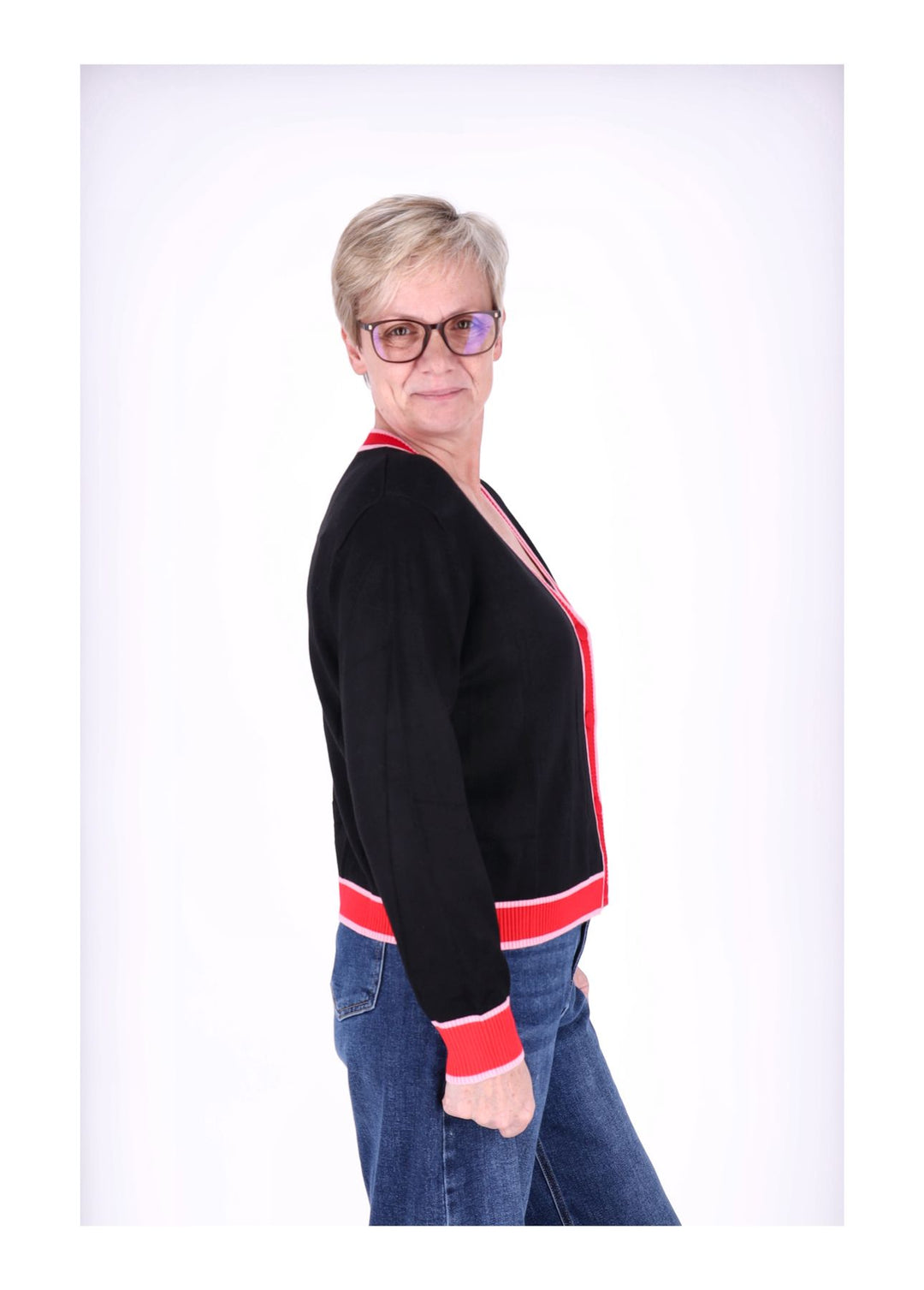 Strickjacke Damen College