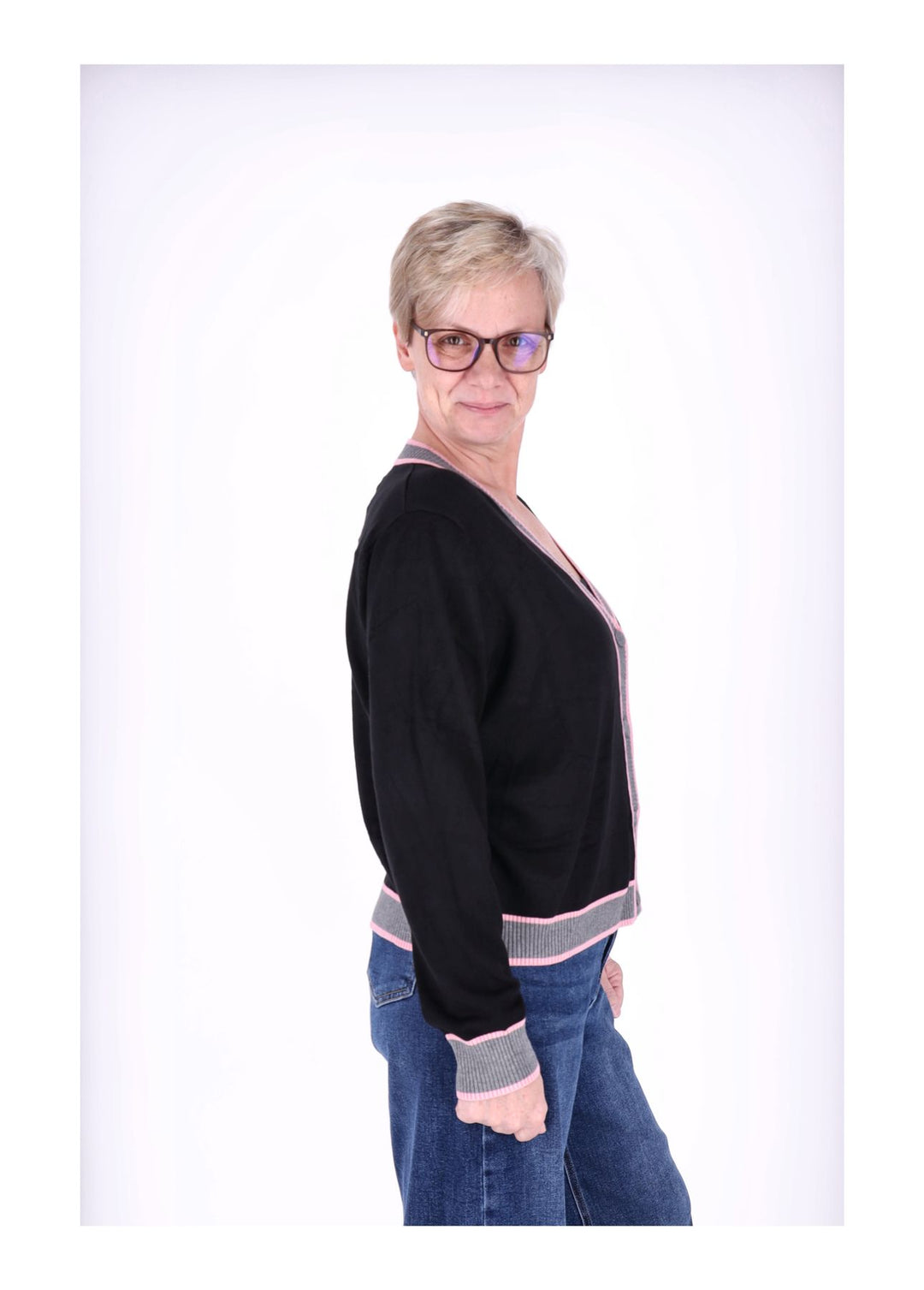 Strickjacke Damen College