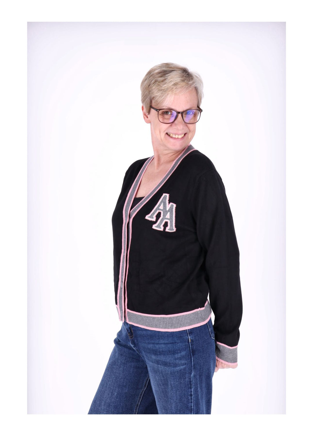 Strickjacke Damen College