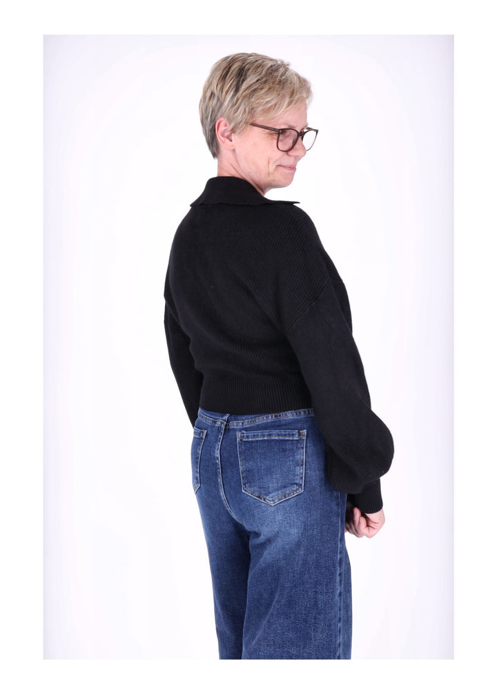 Strickpullover Damen Polokragen