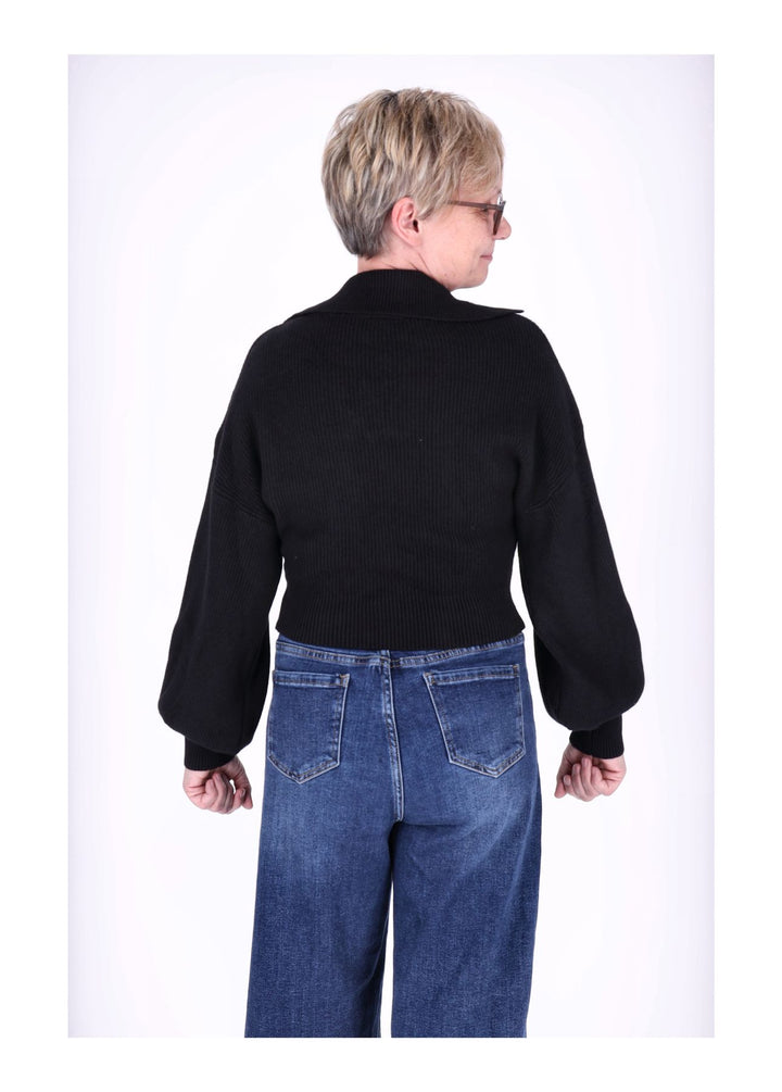 Strickpullover Damen Polokragen