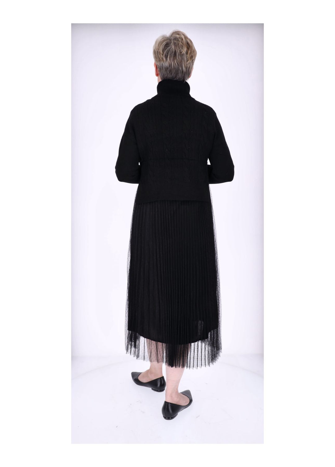 Kleid mit Rollkragen Pullover