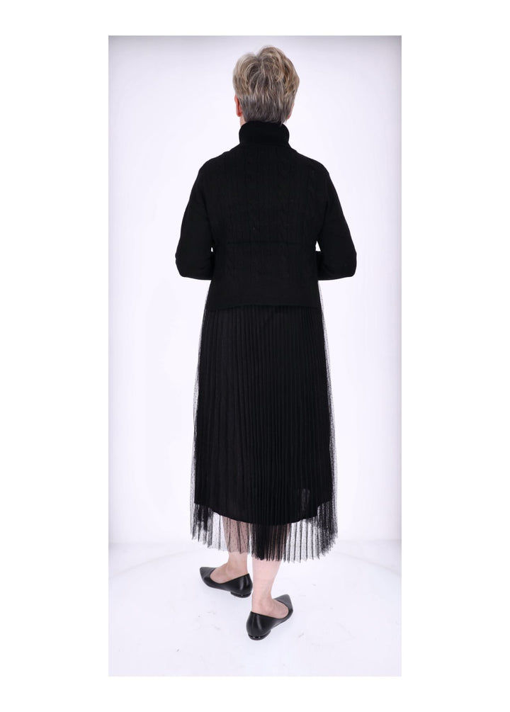 Kleid mit Rollkragen Pullover