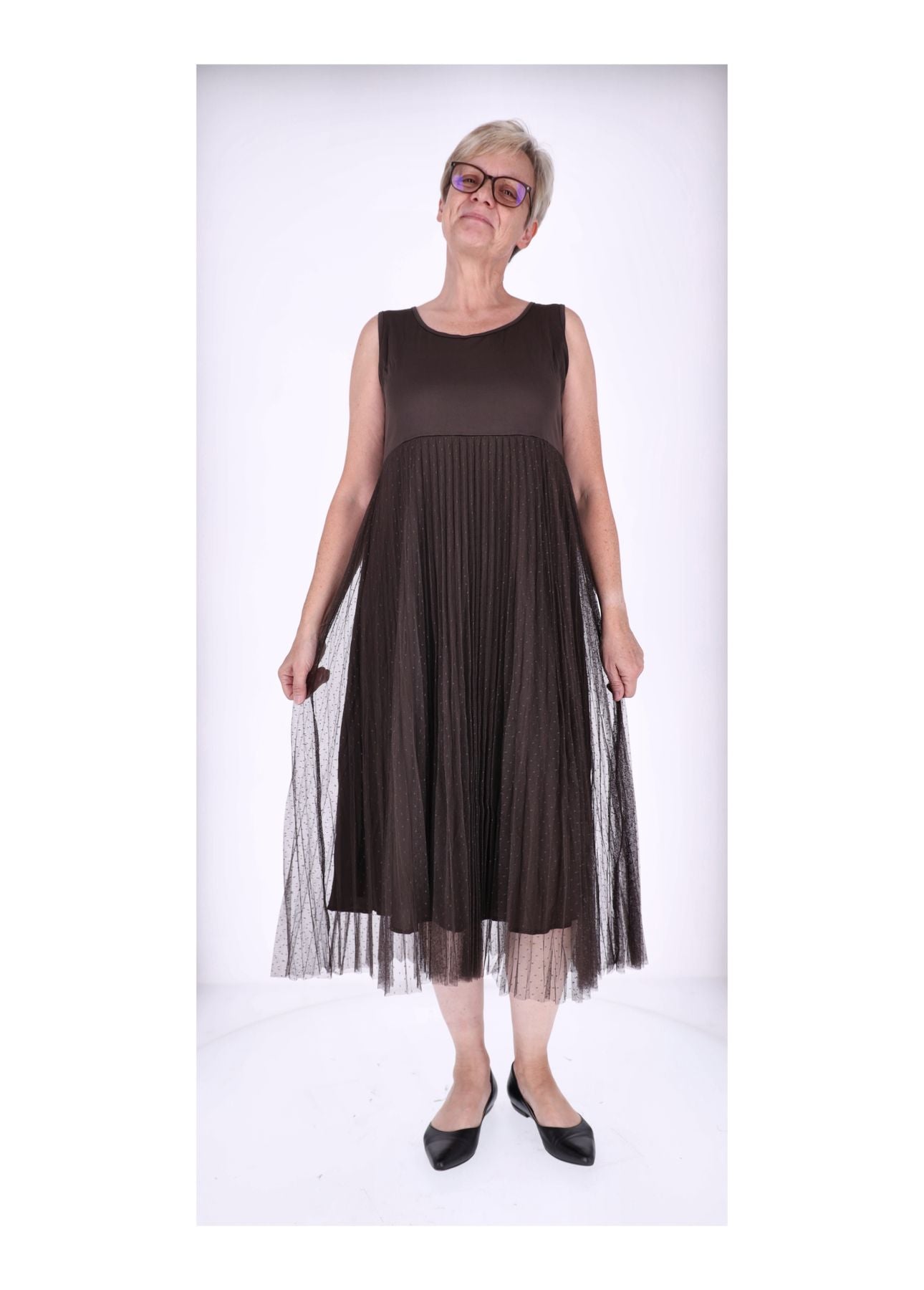 Kleid mit Strickpullover