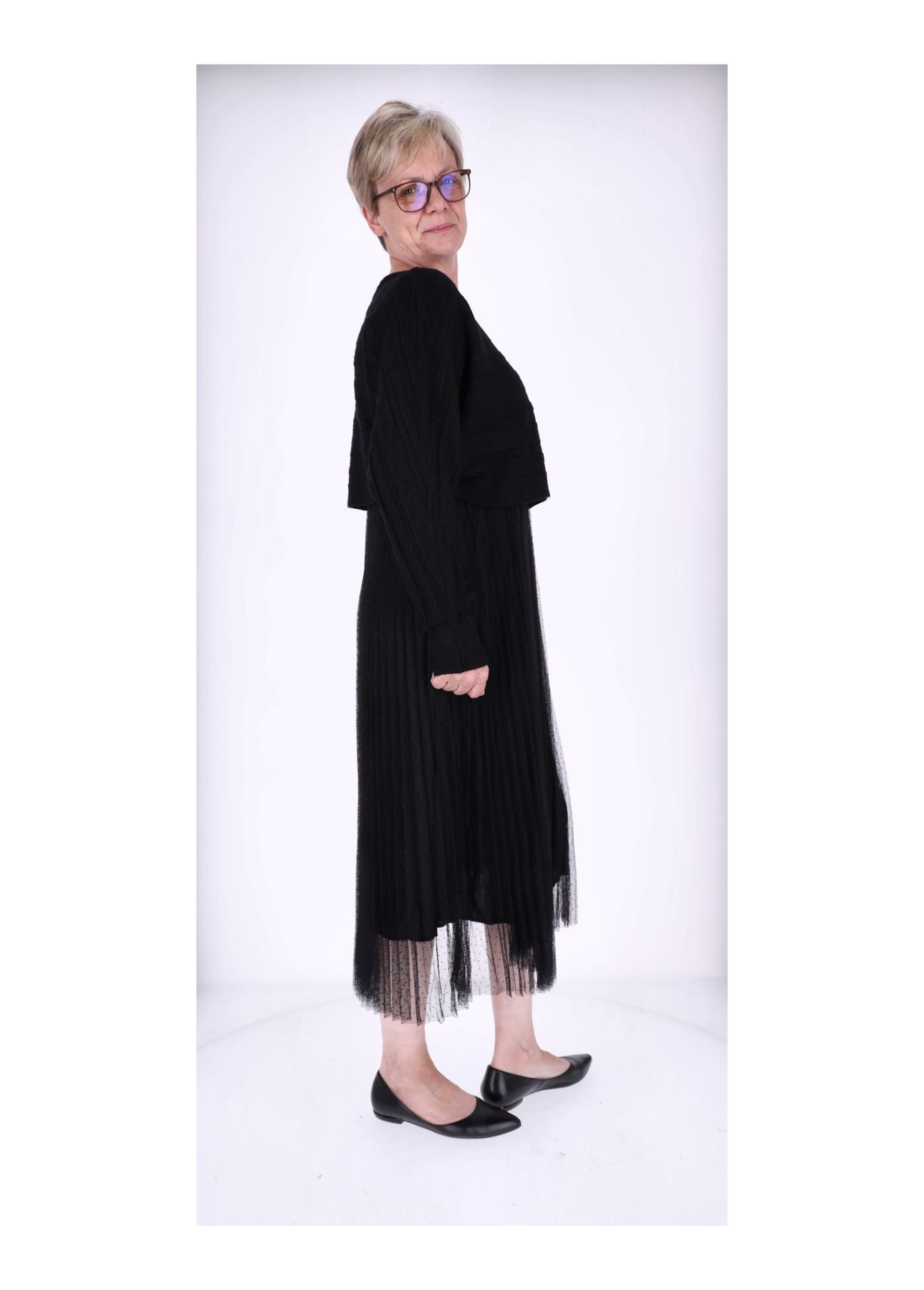 Kleid mit Strickpullover
