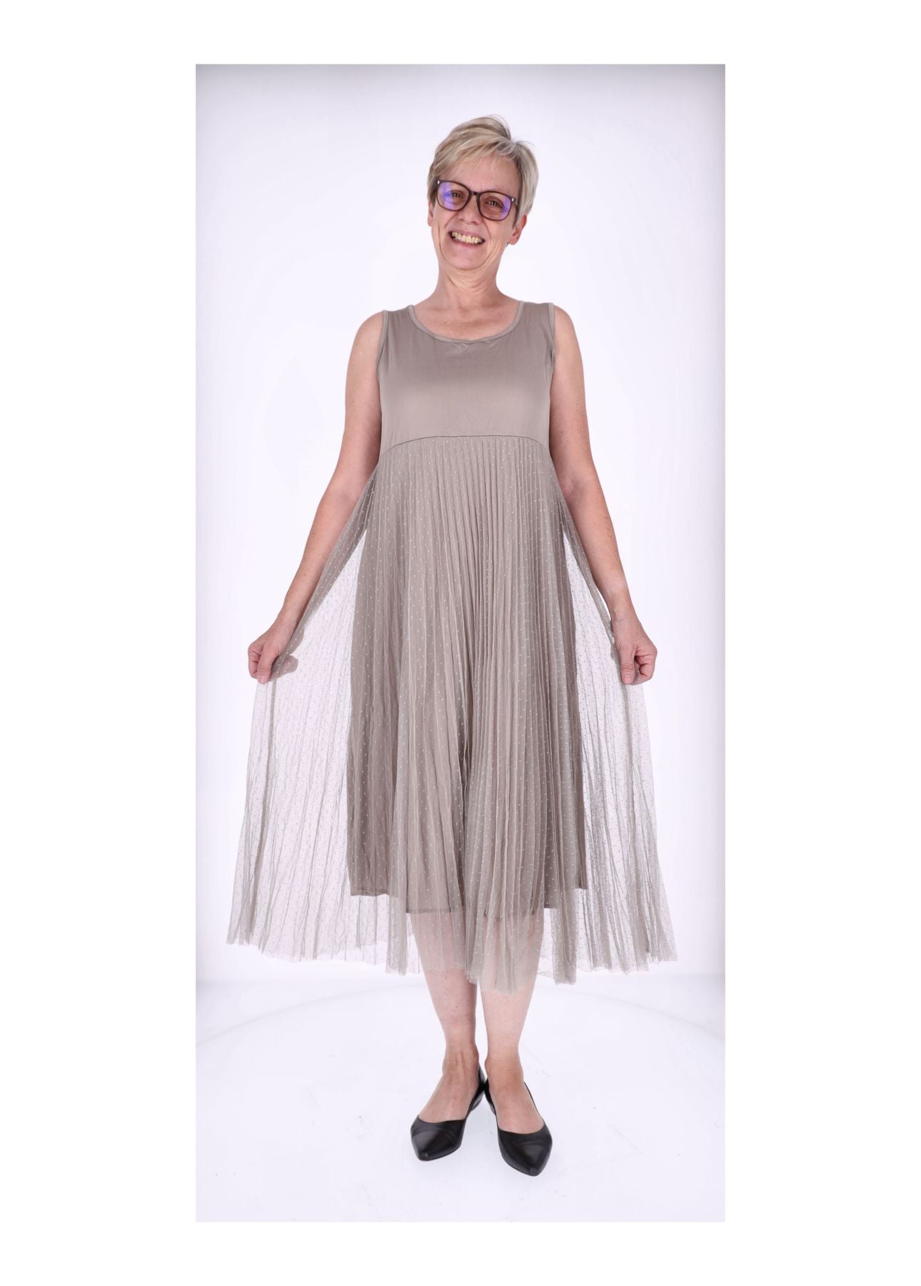 Kleid mit Strickpullover