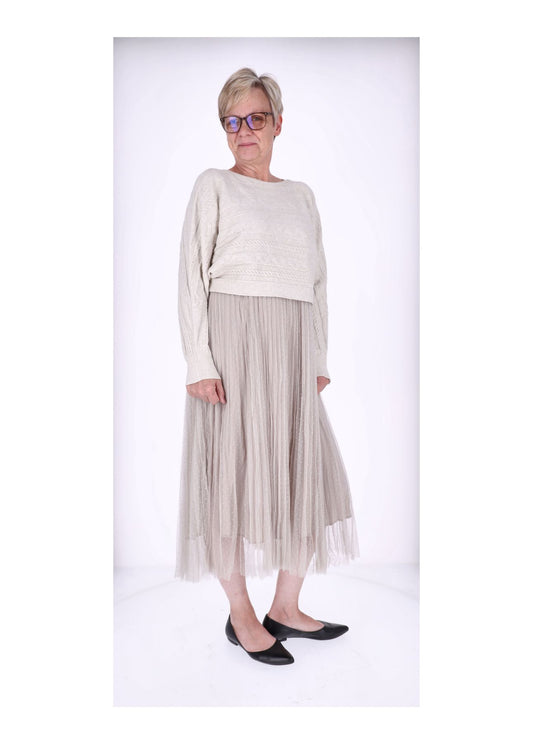 Kleid mit Strickpullover