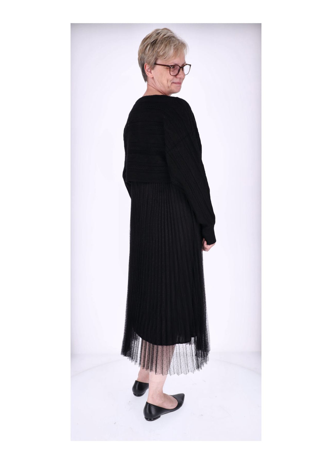 Kleid mit Strickpullover