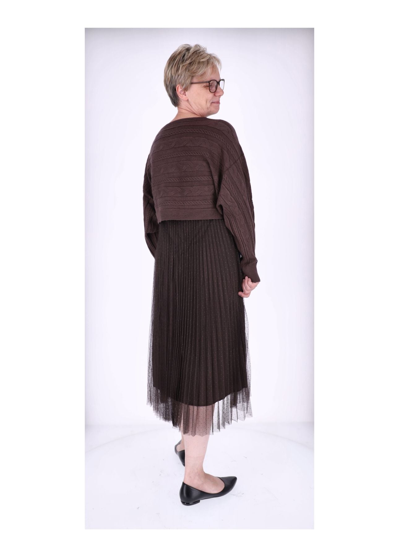 Kleid mit Strickpullover