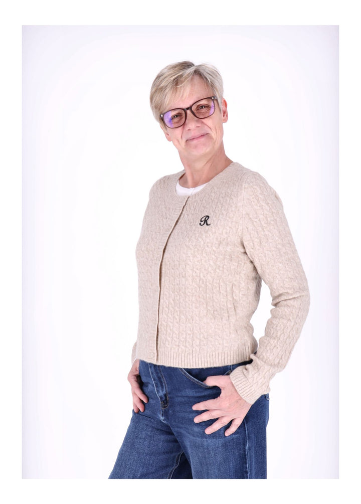 Strickjacke Damen Double Layer