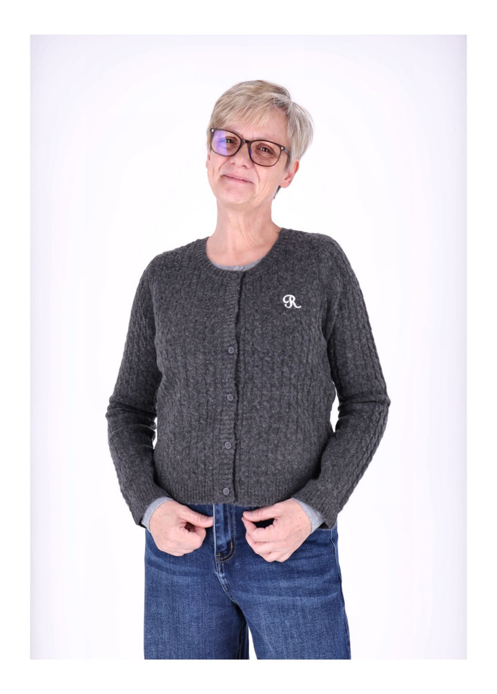 Strickjacke Damen Double Layer