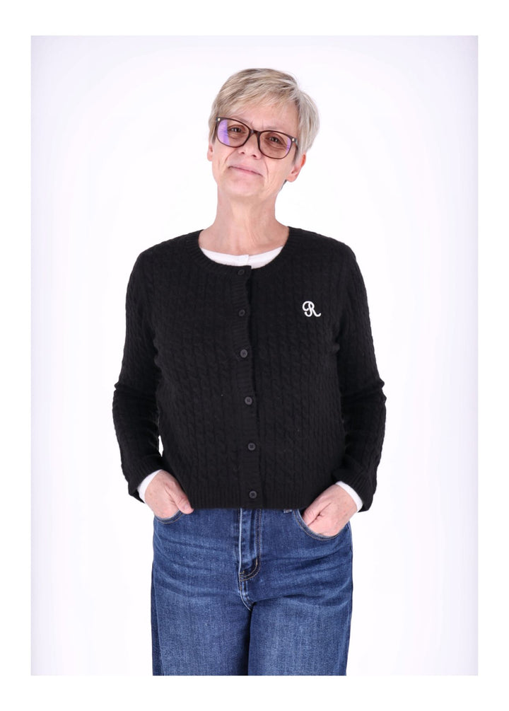 Strickjacke Damen Double Layer