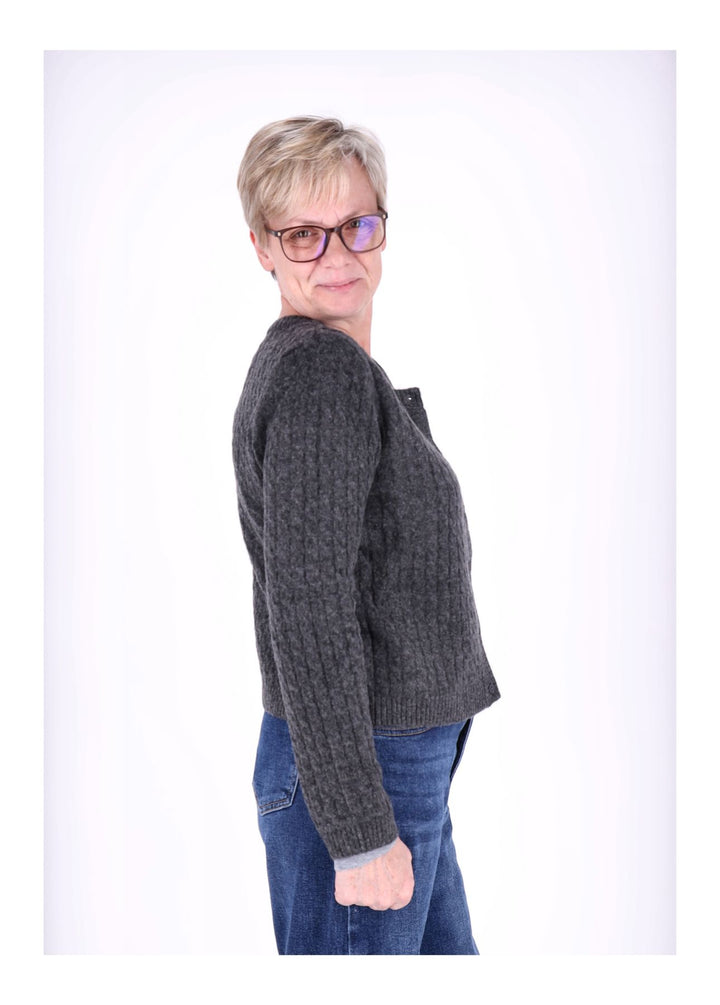 Strickjacke Damen Double Layer