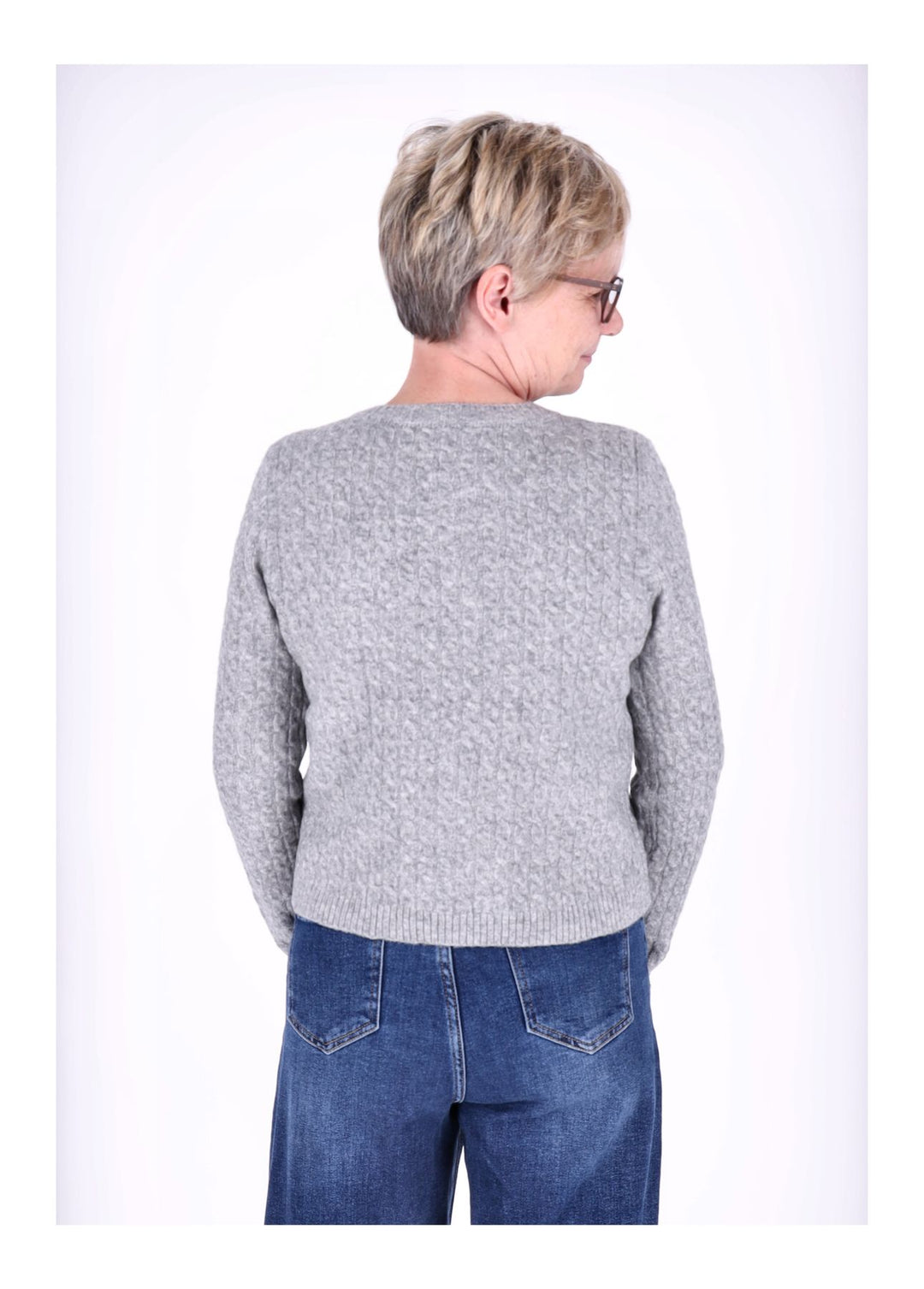 Strickjacke Damen Double Layer