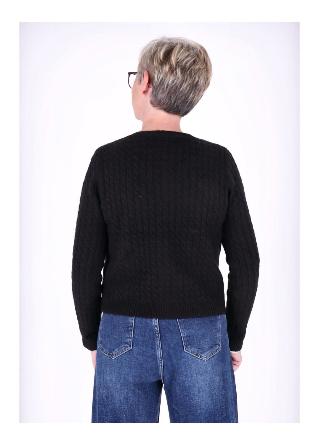 Strickjacke Damen Double Layer