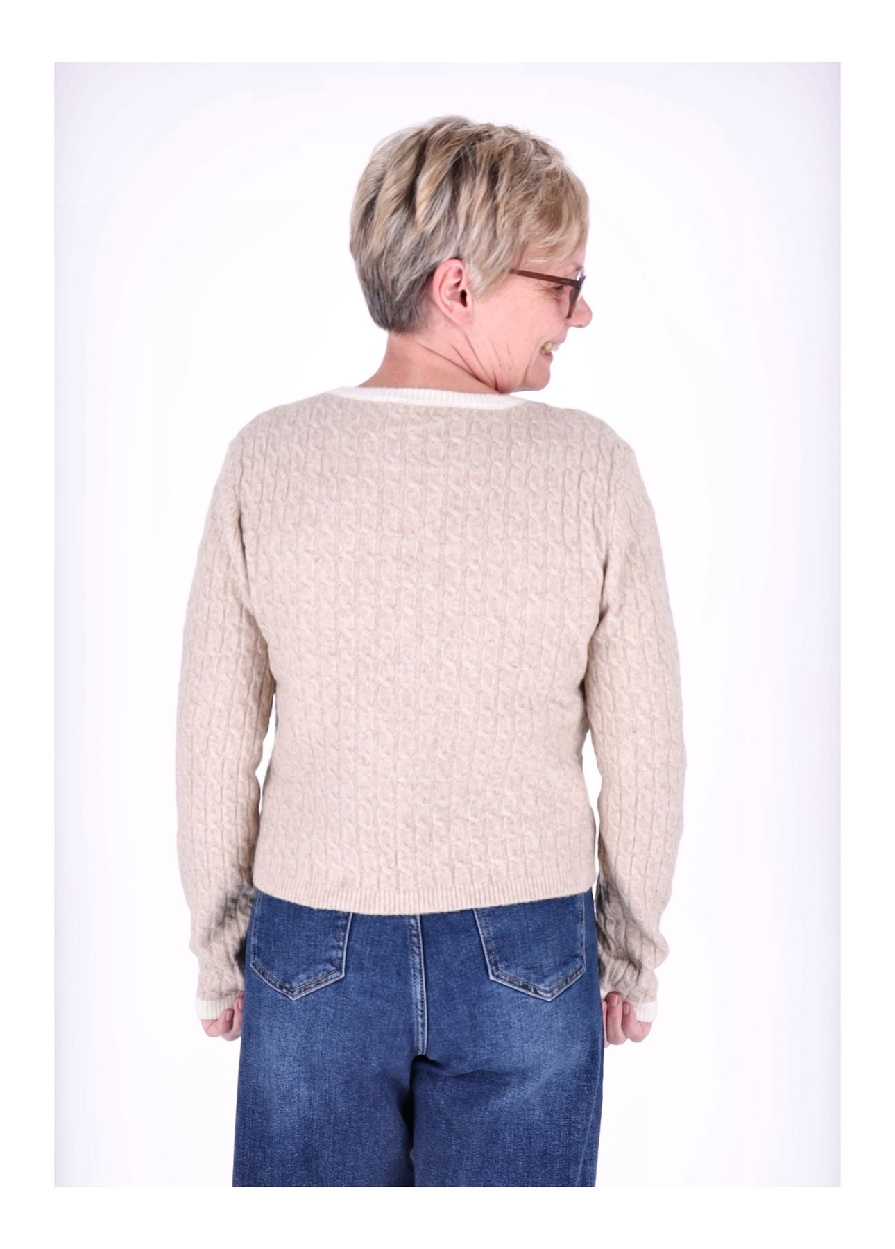 Strickpullover Damen Double Layer