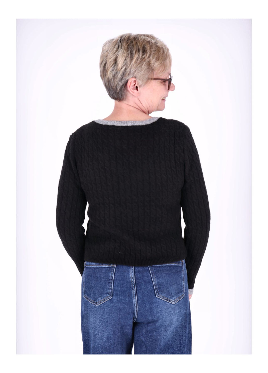 Strickpullover Damen Double Layer