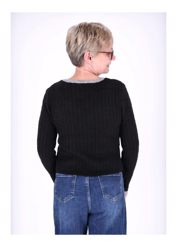 Strickpullover Damen Double Layer