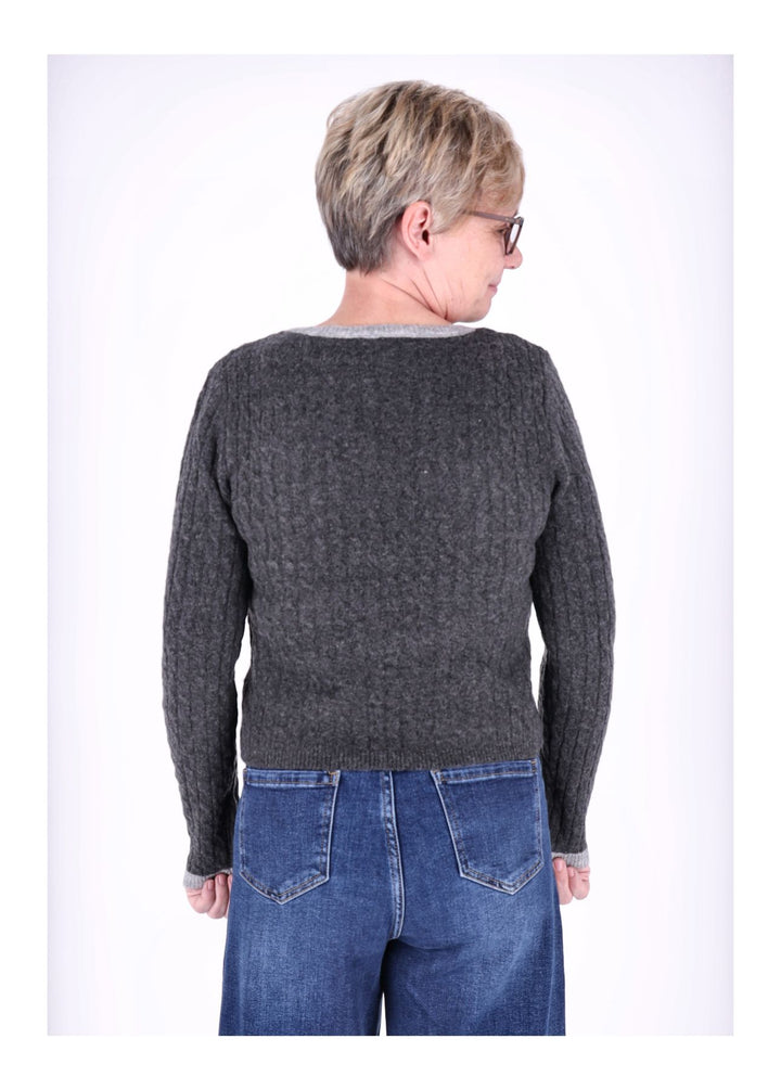 Strickpullover Damen Double Layer