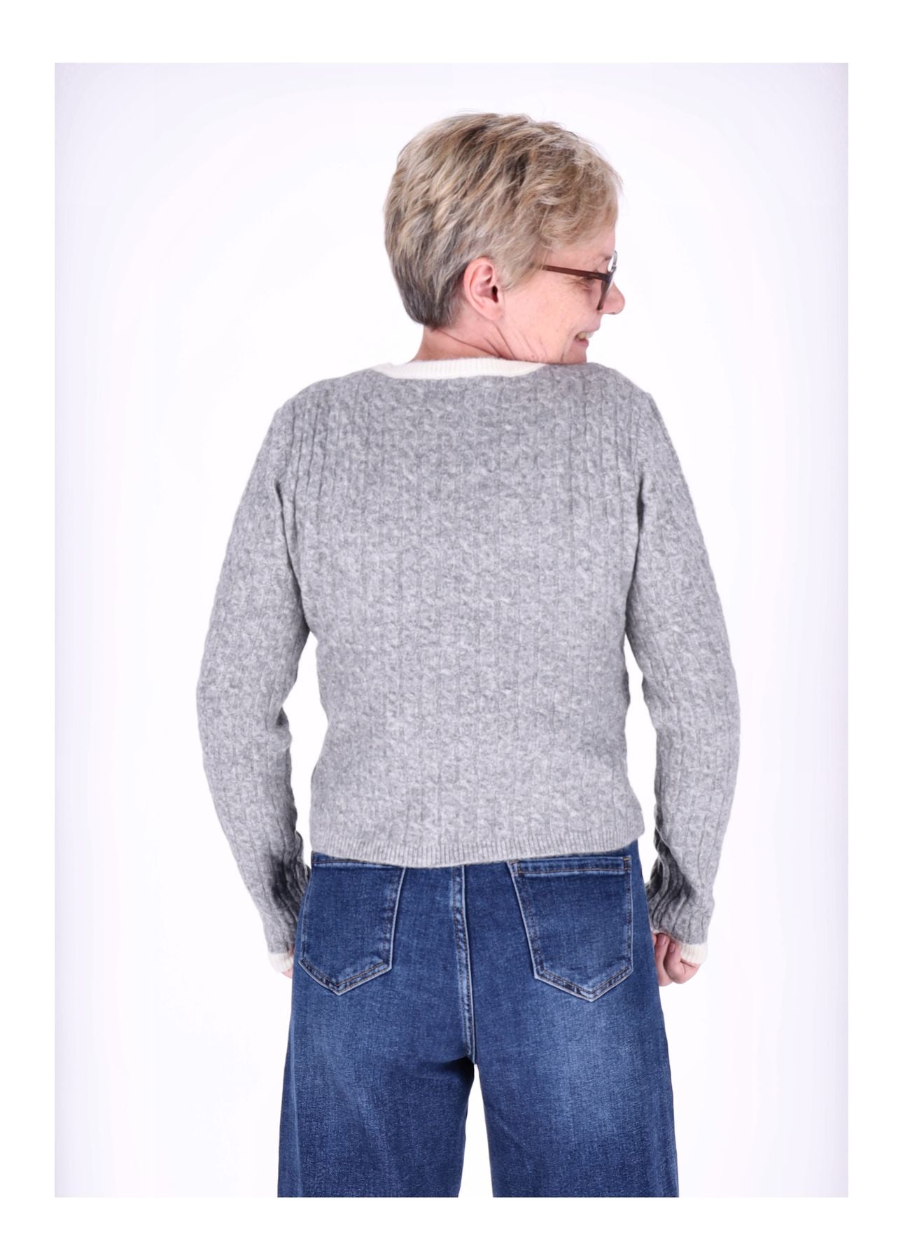 Strickpullover Damen Double Layer