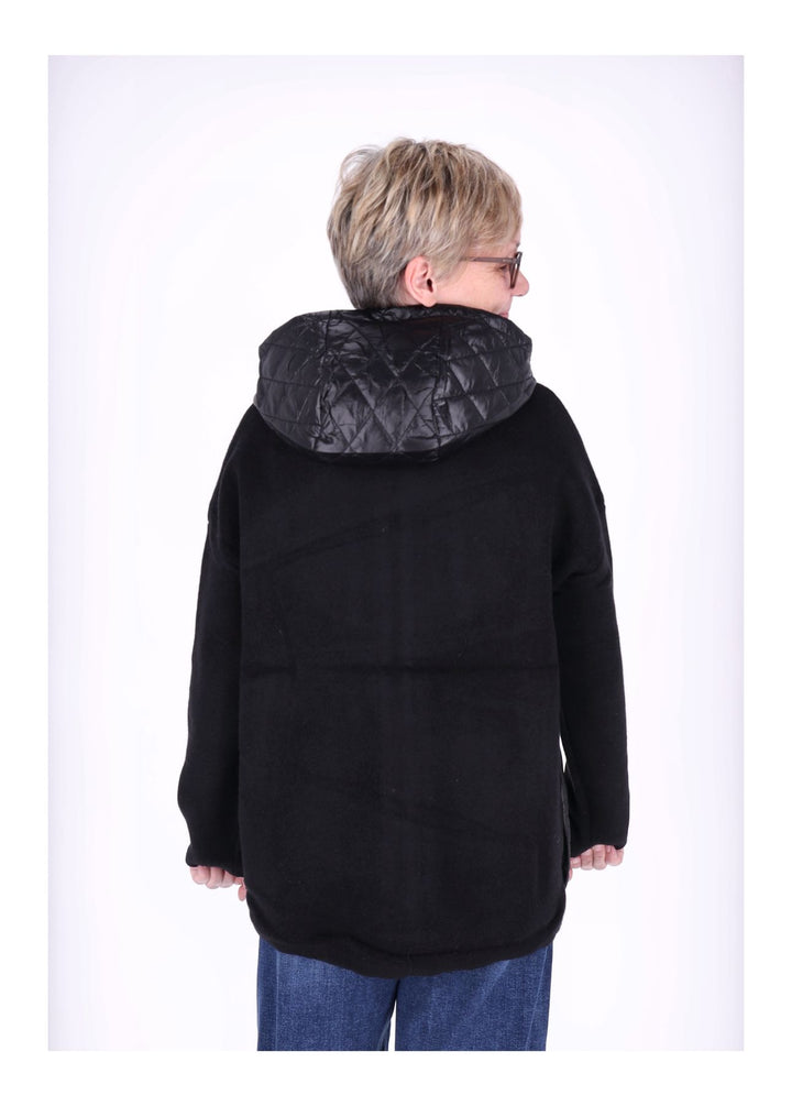 Strickjacke Damen Steppkapuze