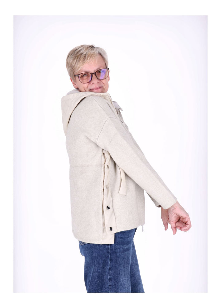 Strickjacke Damen Steppkapuze