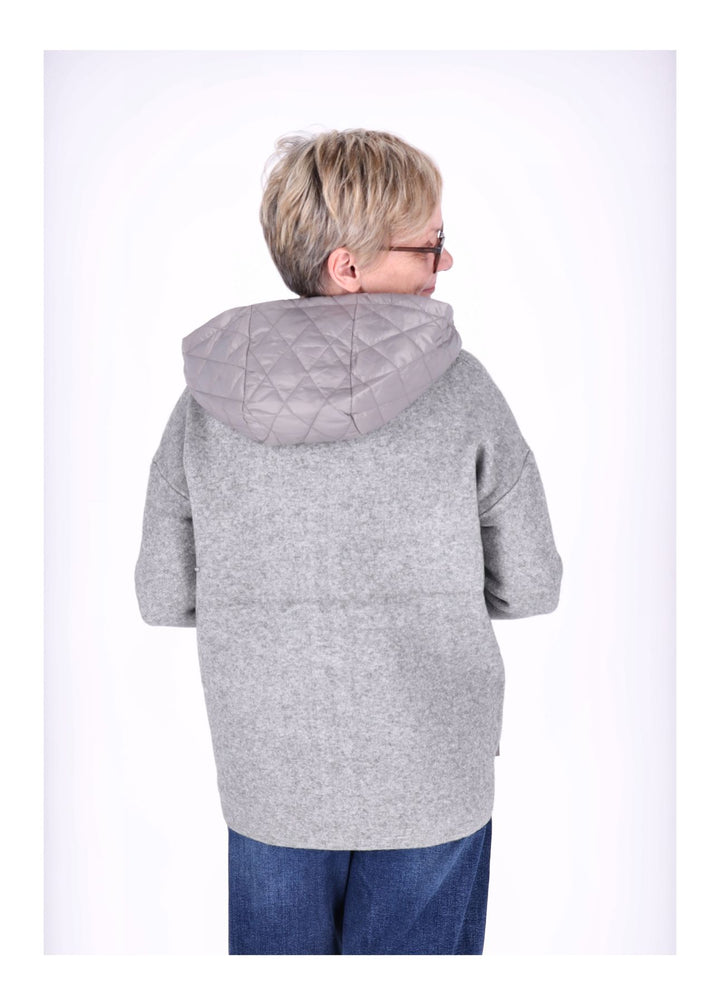 Strickjacke Damen Steppkapuze