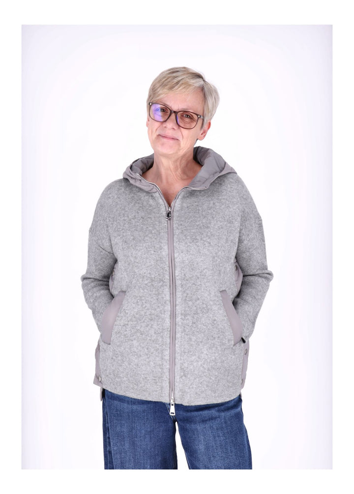 Strickjacke Damen Steppkapuze