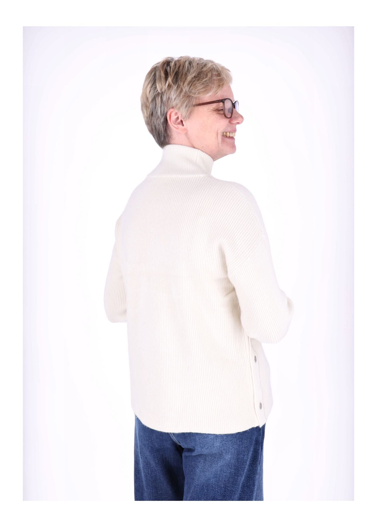 Strickpullover Damen Stehkragen