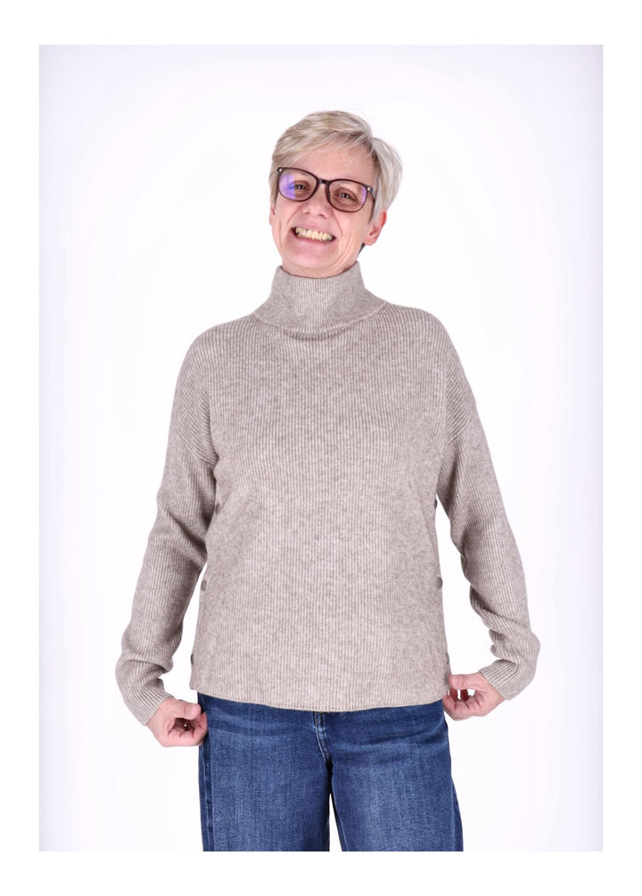 Strickpullover Damen Stehkragen