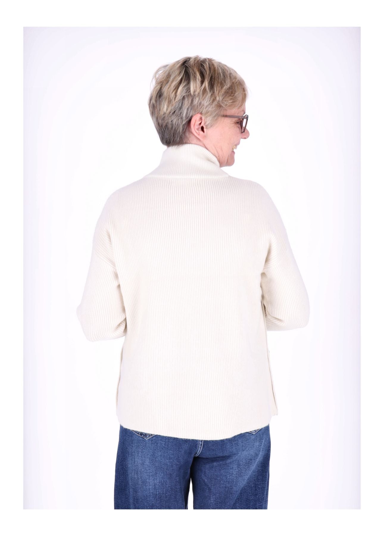 Strickpullover Damen Stehkragen