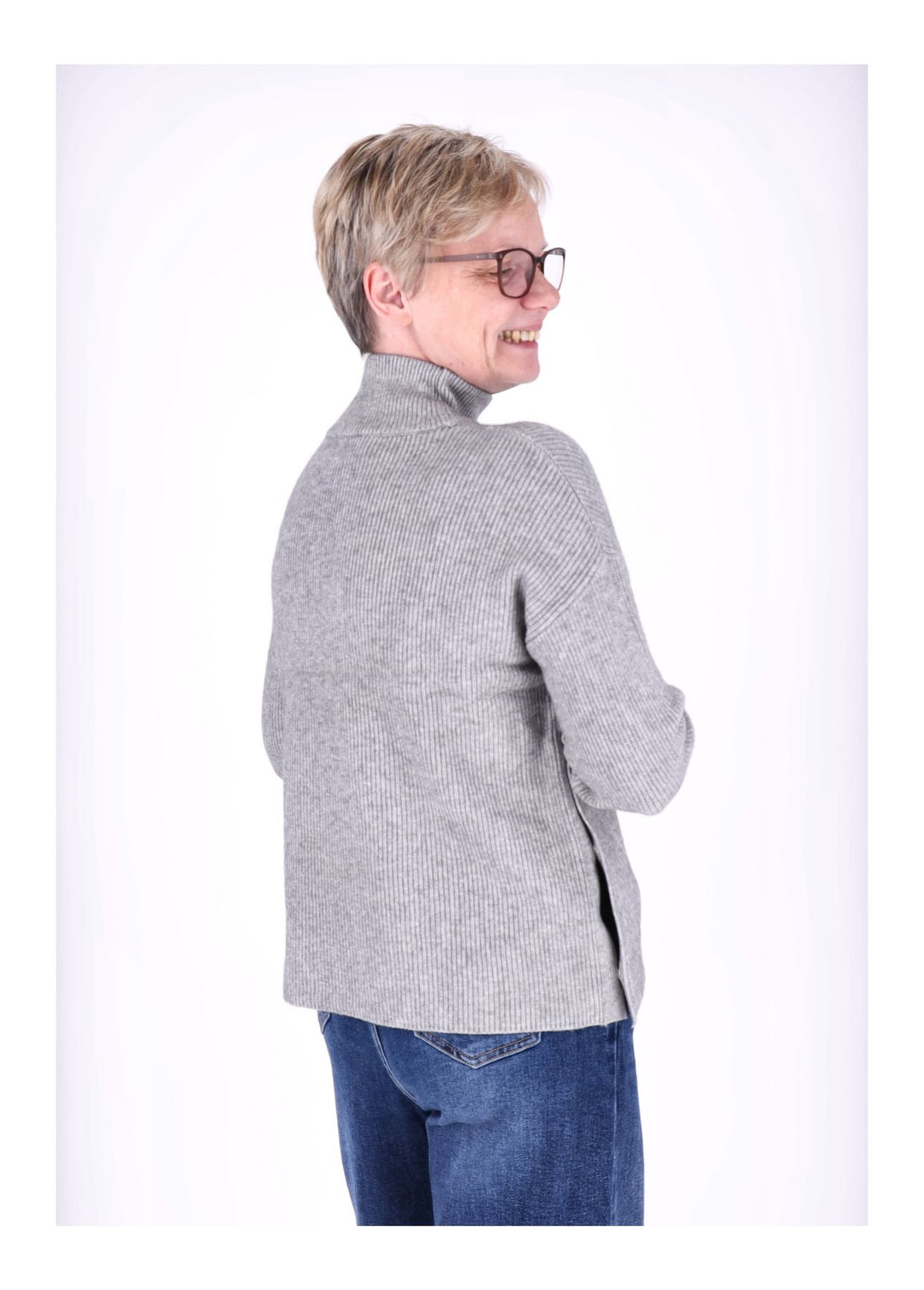 Strickpullover Damen Stehkragen