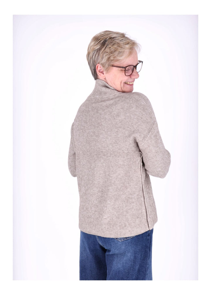 Strickpullover Damen Stehkragen