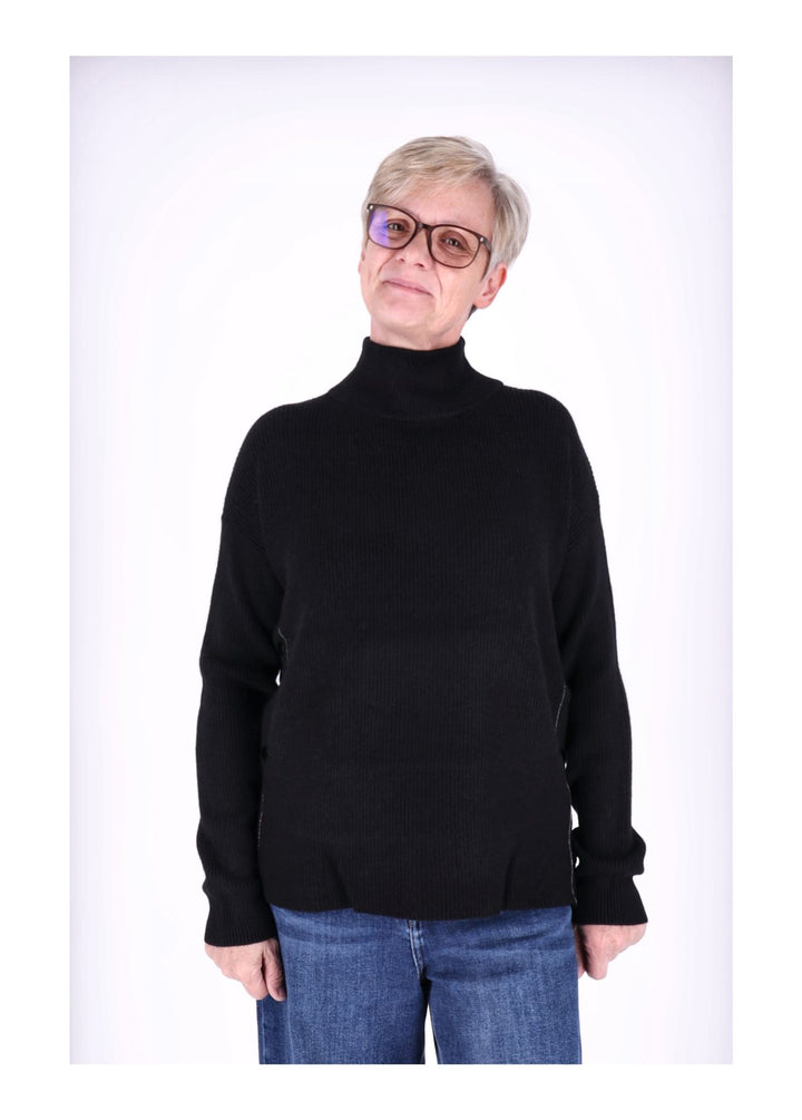 Strickpullover Damen Stehkragen