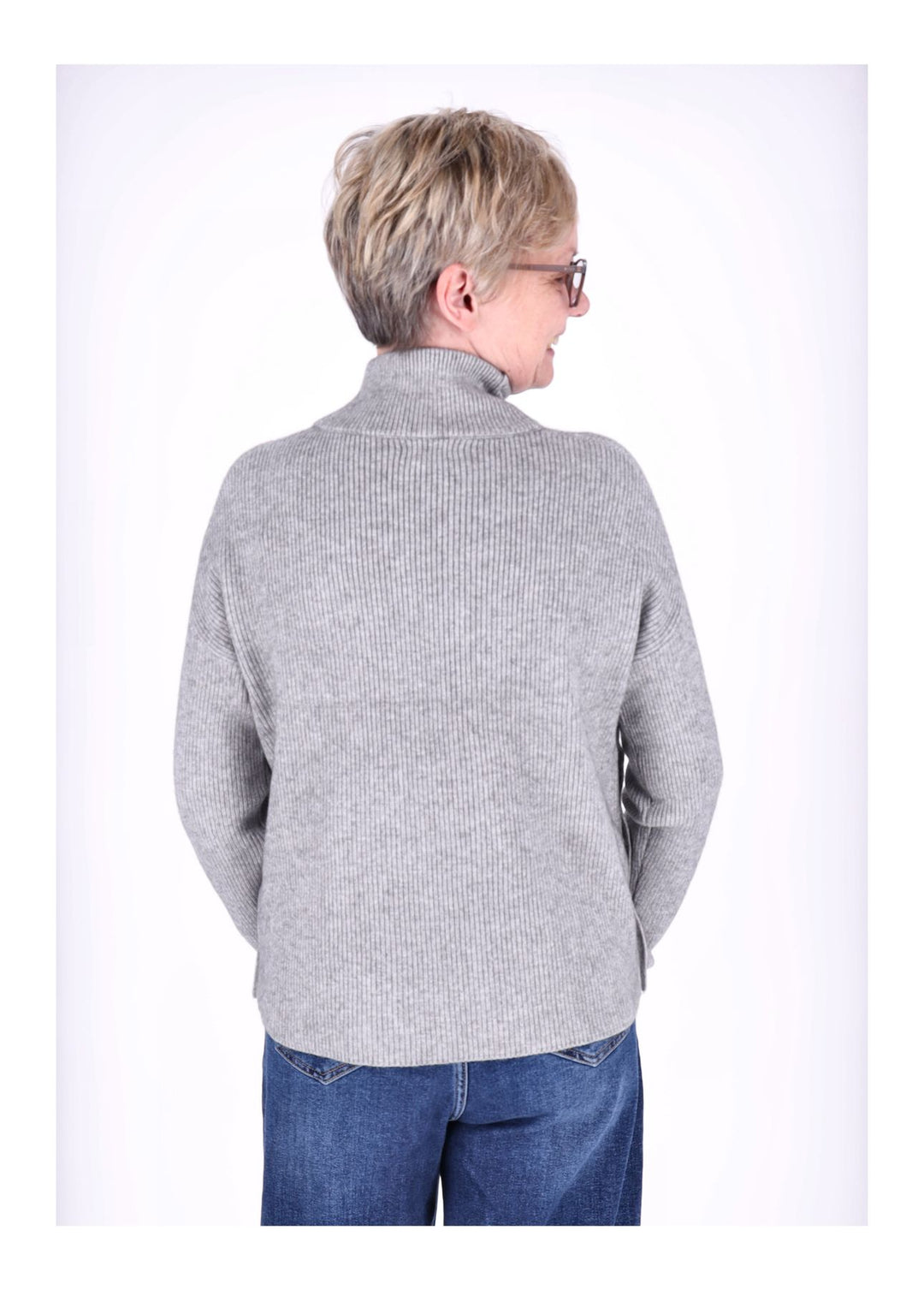 Strickpullover Damen Stehkragen