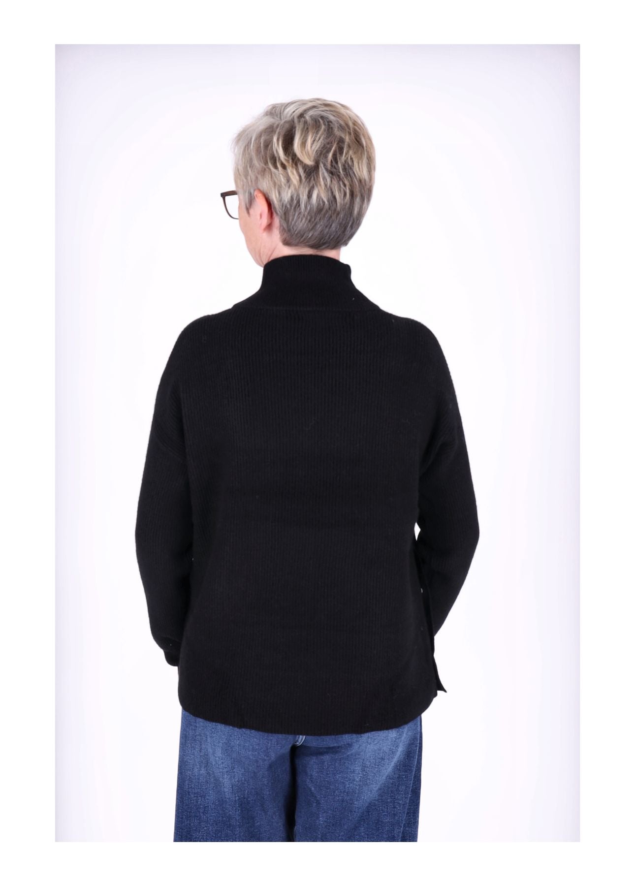 Strickpullover Damen Stehkragen