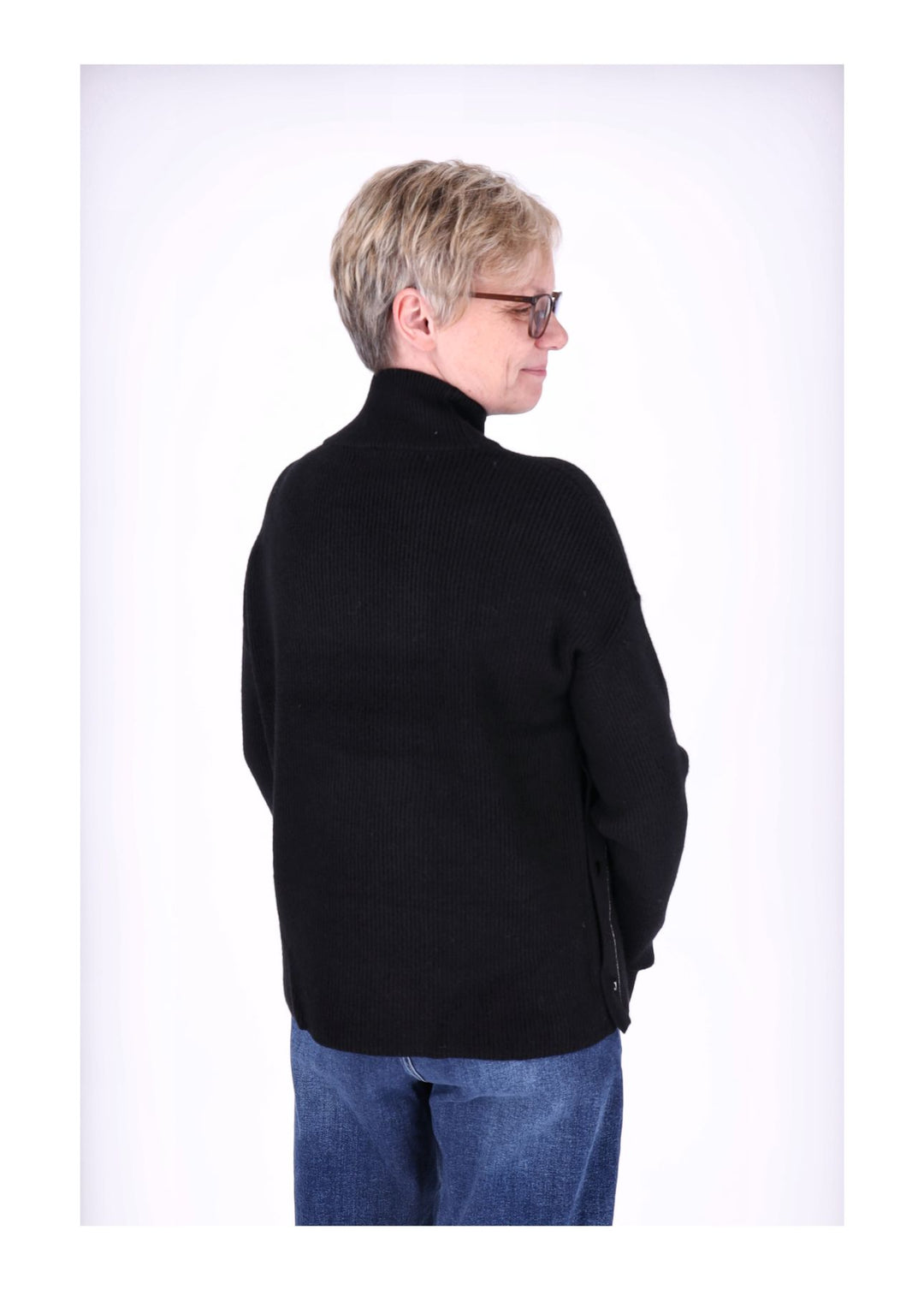 Strickpullover Damen Stehkragen