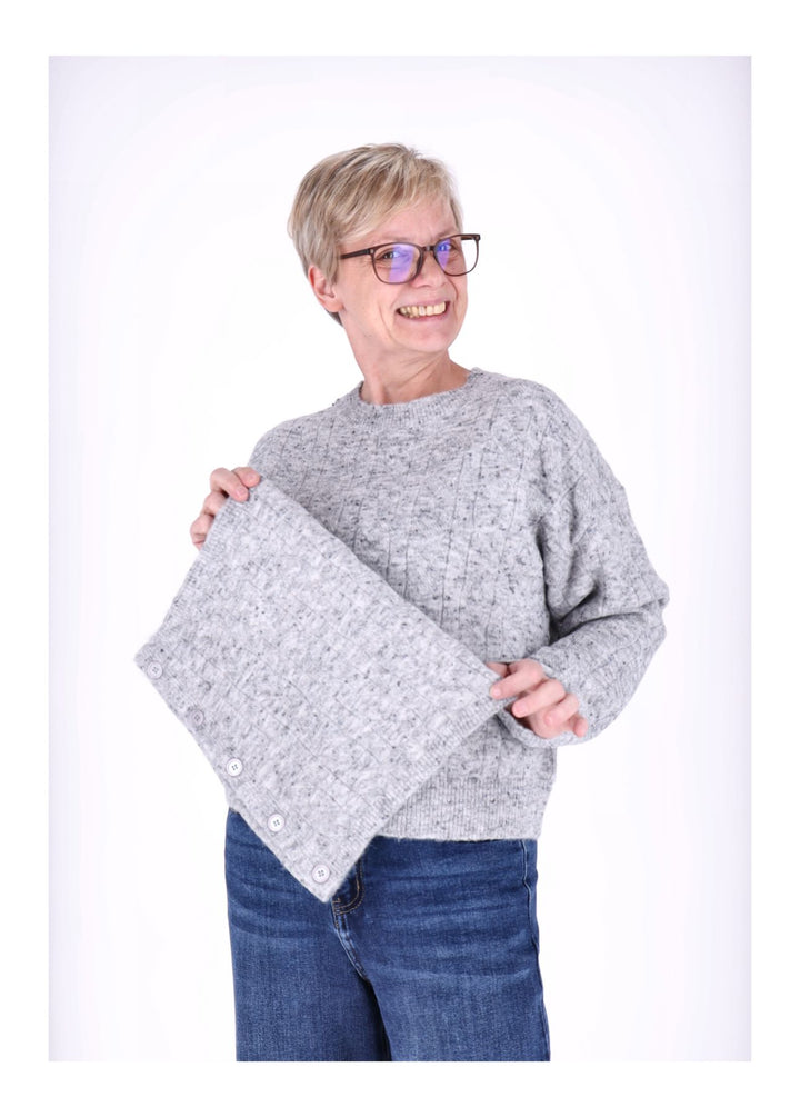 Strickpullover Damen separater Schal