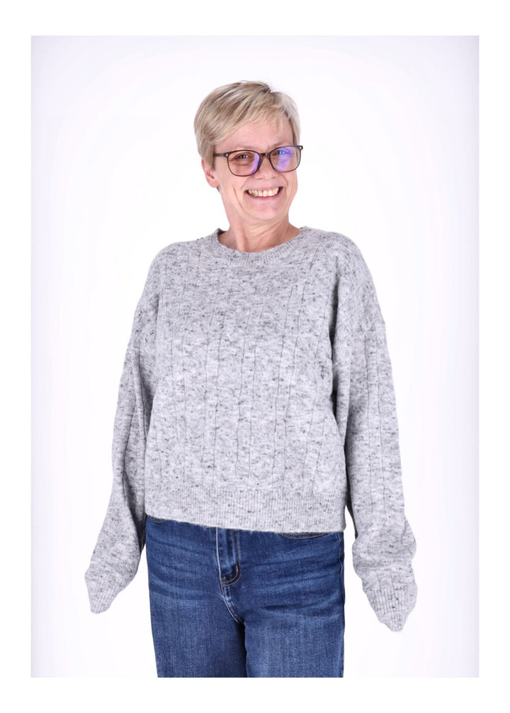 Strickpullover Damen separater Schal