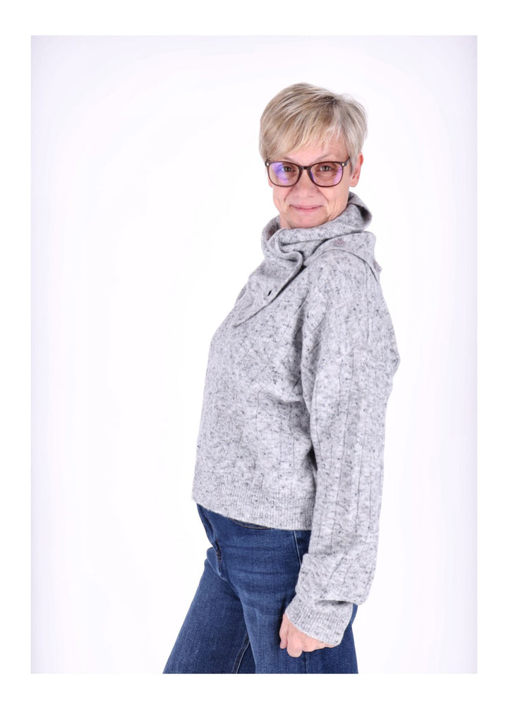 Strickpullover Damen separater Schal