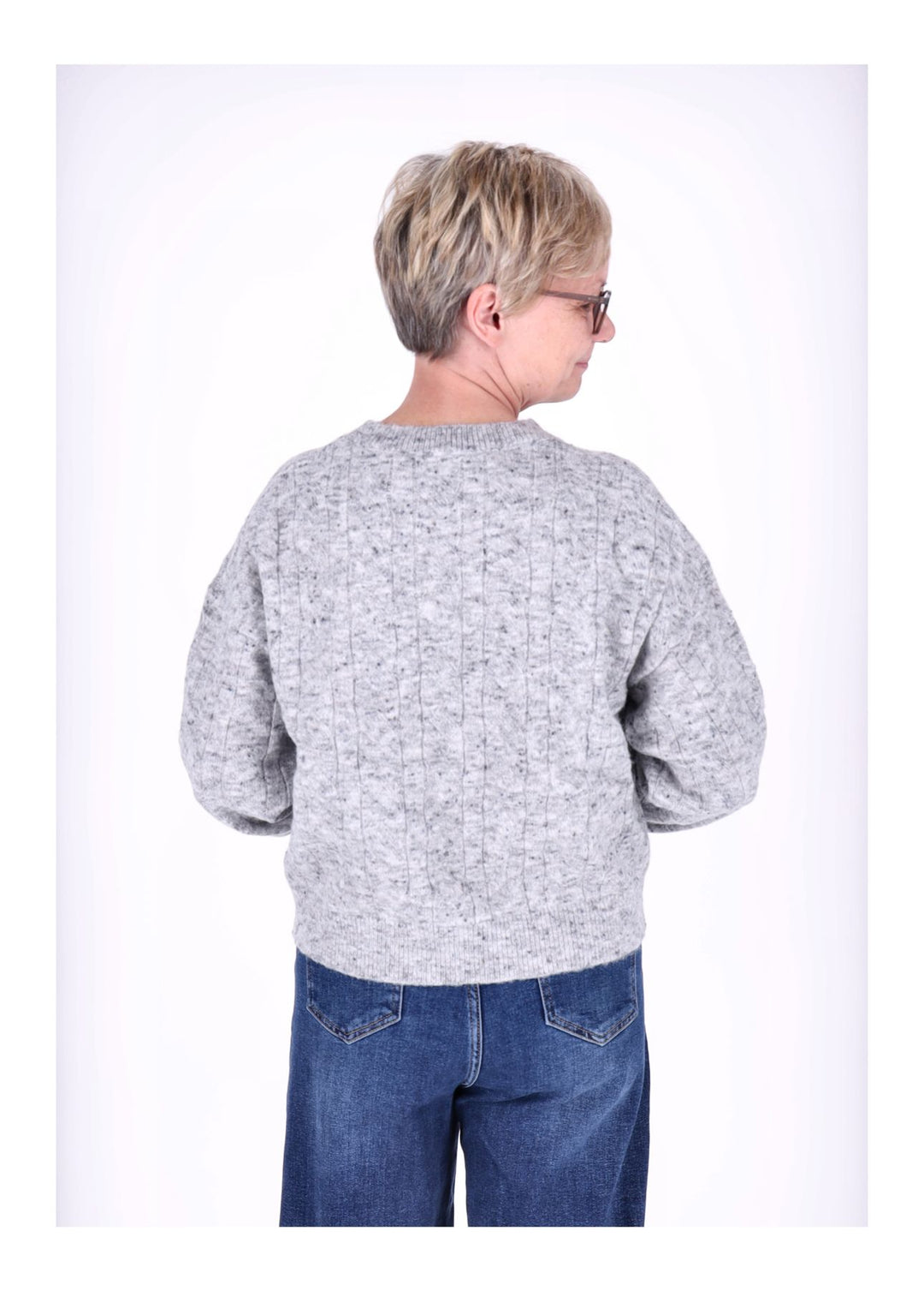 Strickpullover Damen separater Schal