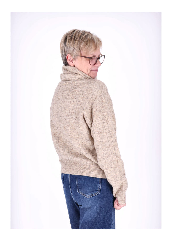 Strickpullover Damen separater Schal