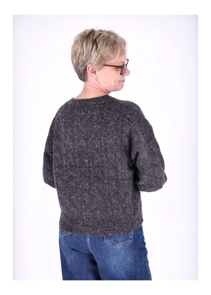 Strickpullover Damen separater Schal