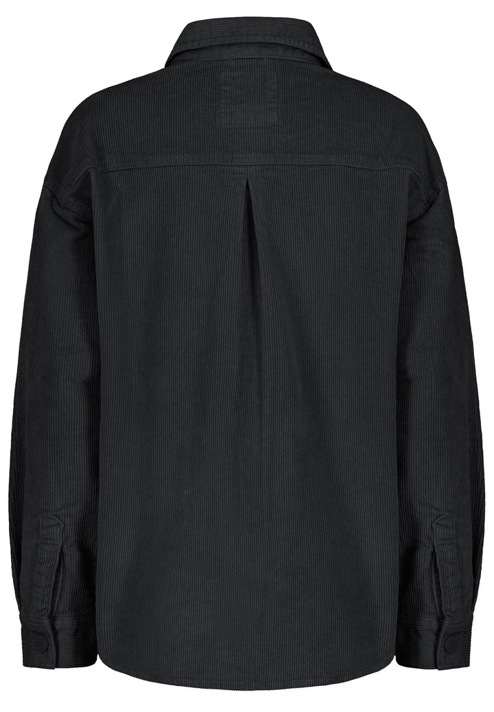 Damen DOB Oversize Hemdjacke, aufgesetzte