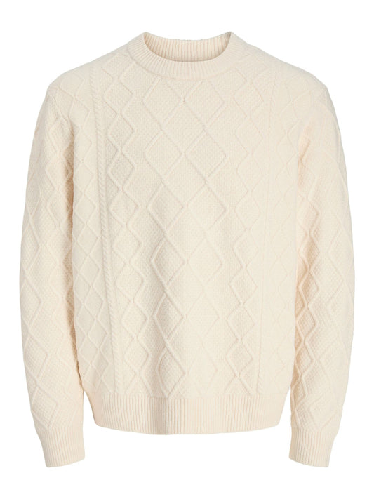 Herren JORCAMBRIDGE KNIT CABLE CREW NECK
